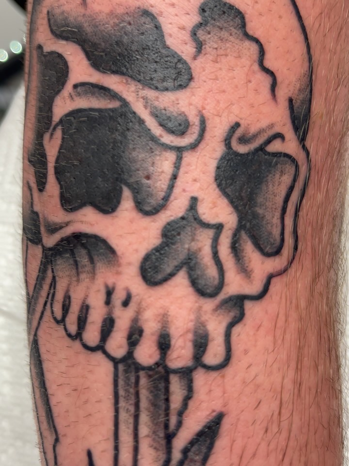 Tattoo by @brandonhtattoo — american_traditional, black_and_grey