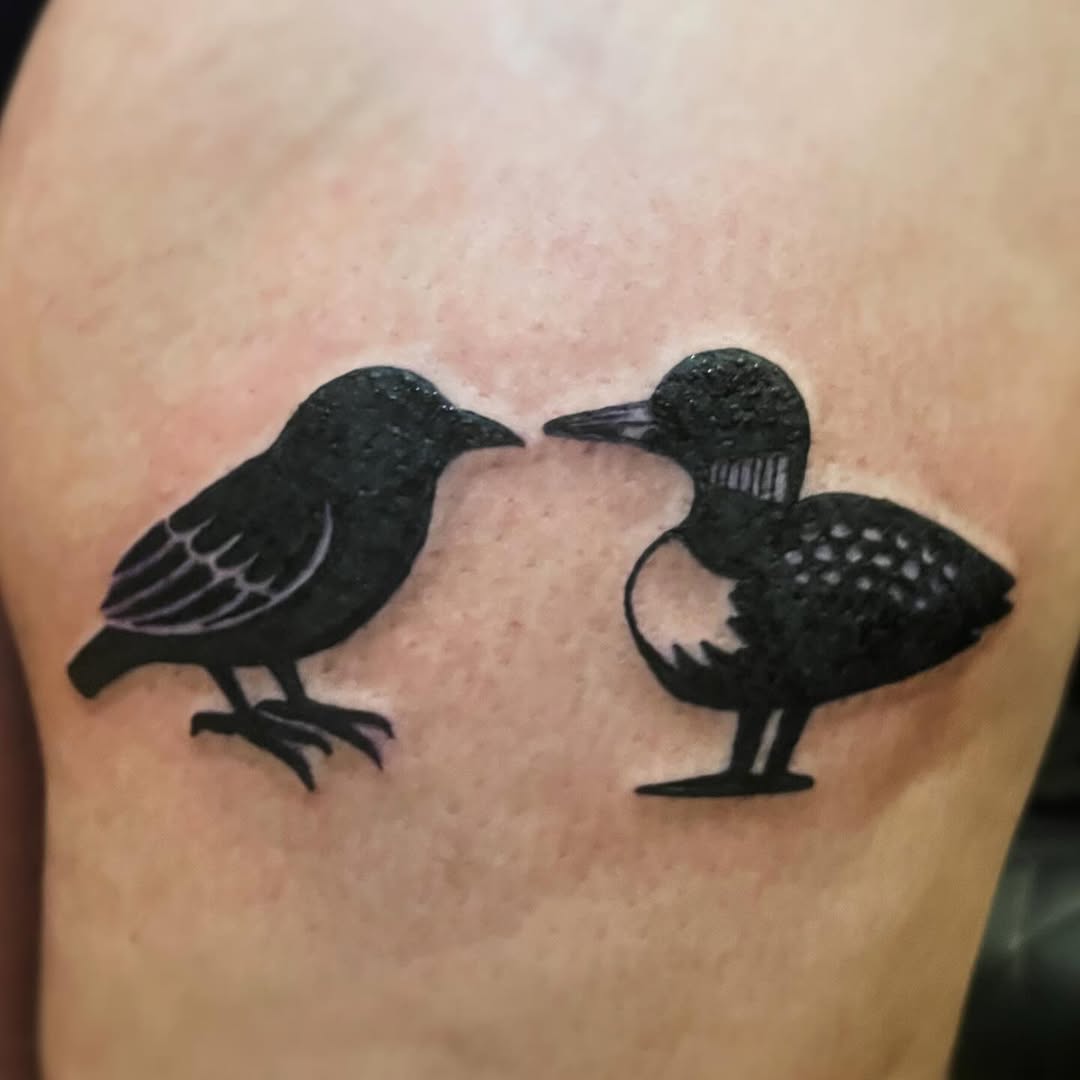 Tattoo by @hurricane.violet — blackwork