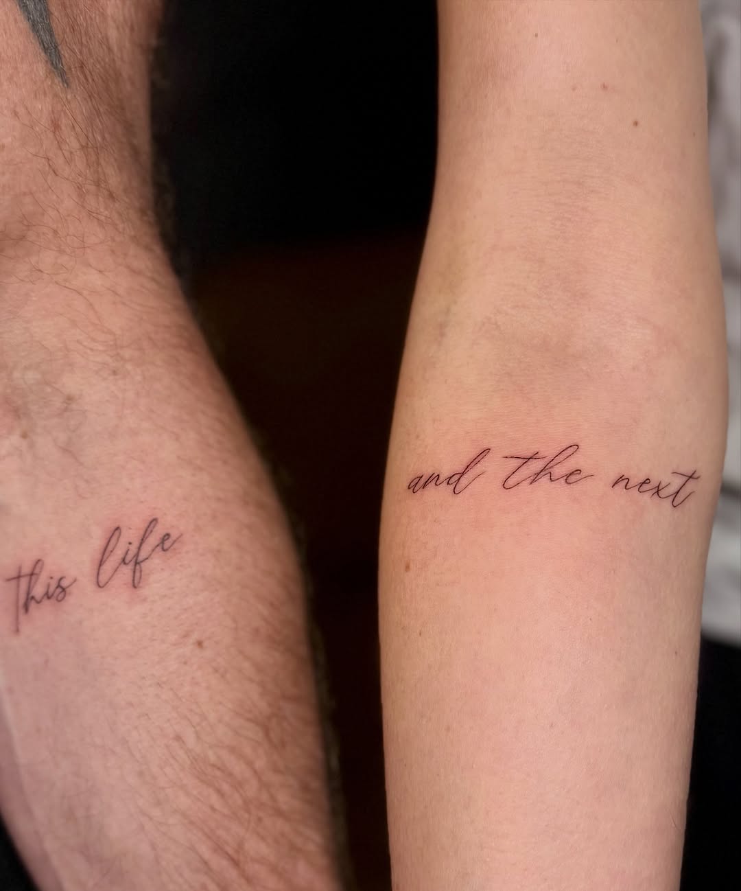Tattoo by @inkedby.liz โ fine_line, lettering_script