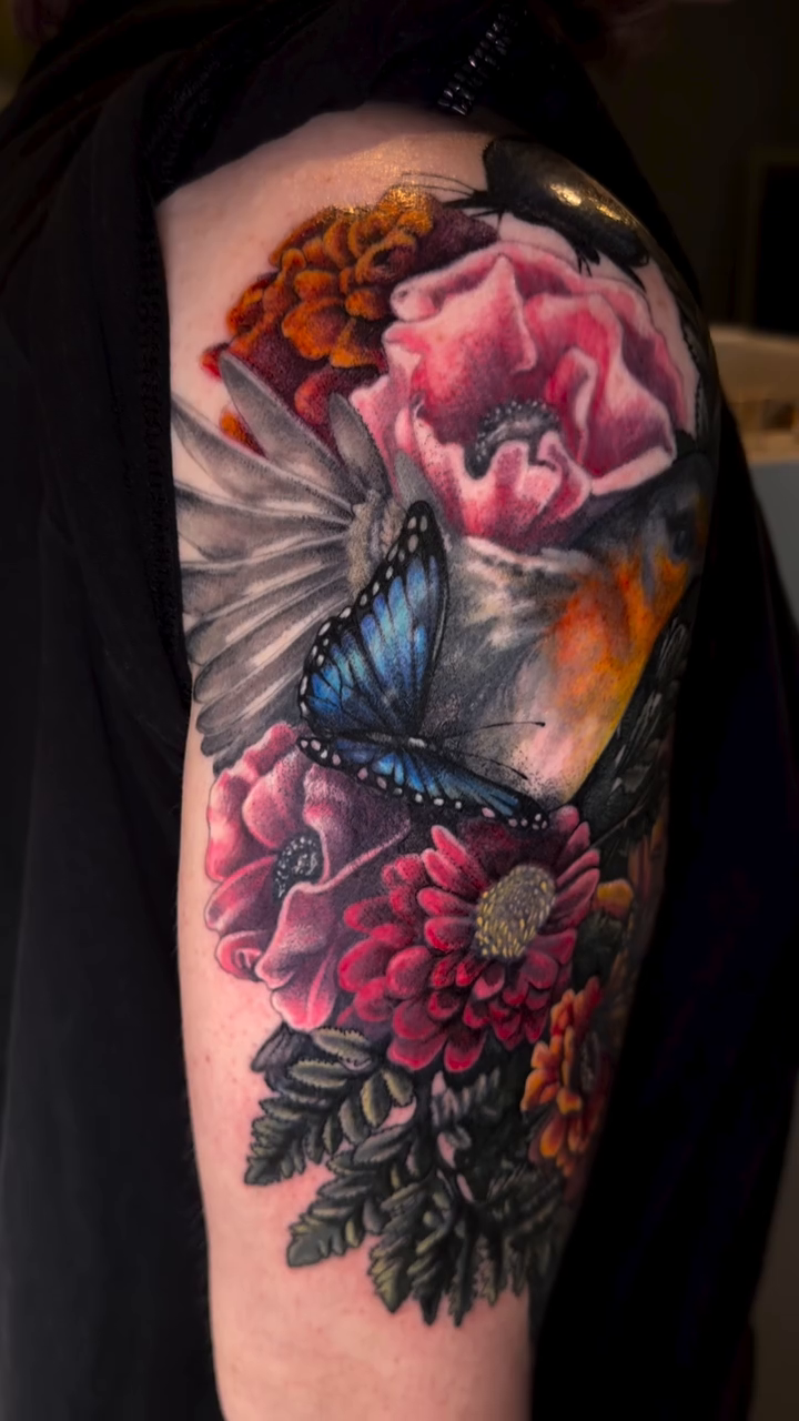 Tattoo by @artbyalyssacarbonara — realism, neo_traditional