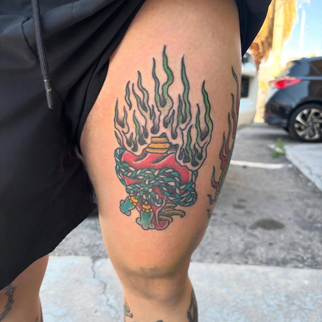 Tattoo by @petemillstattoos — american_traditional, illustrative
