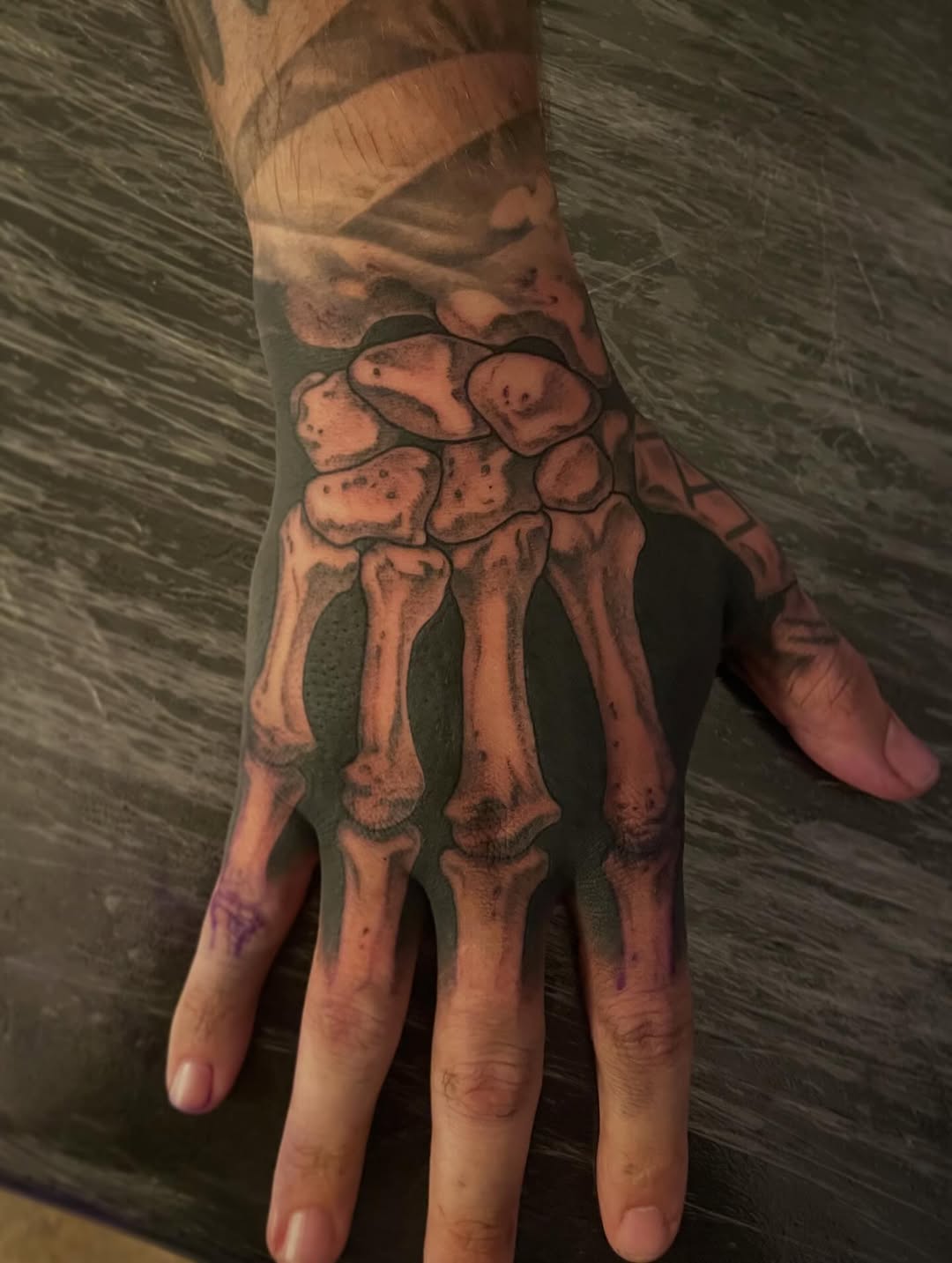 Tattoo by @wizardspits — black_and_grey, realism