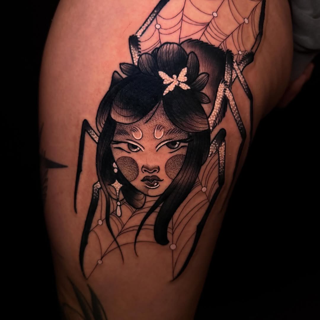 Tattoo by @reaganmauldintattoos — neo_traditional, black_and_grey