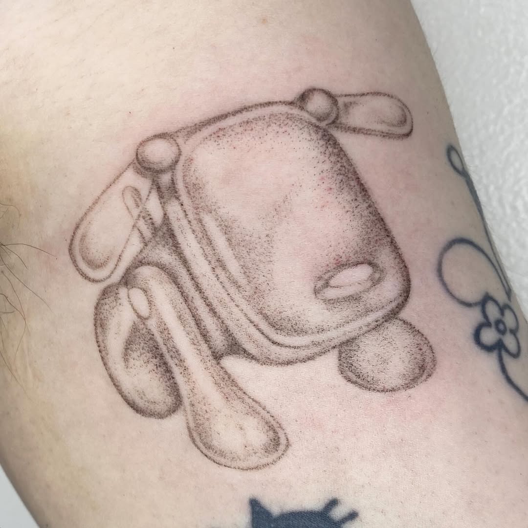 Tattoo by @supercutetattoo — dotwork, black_and_grey