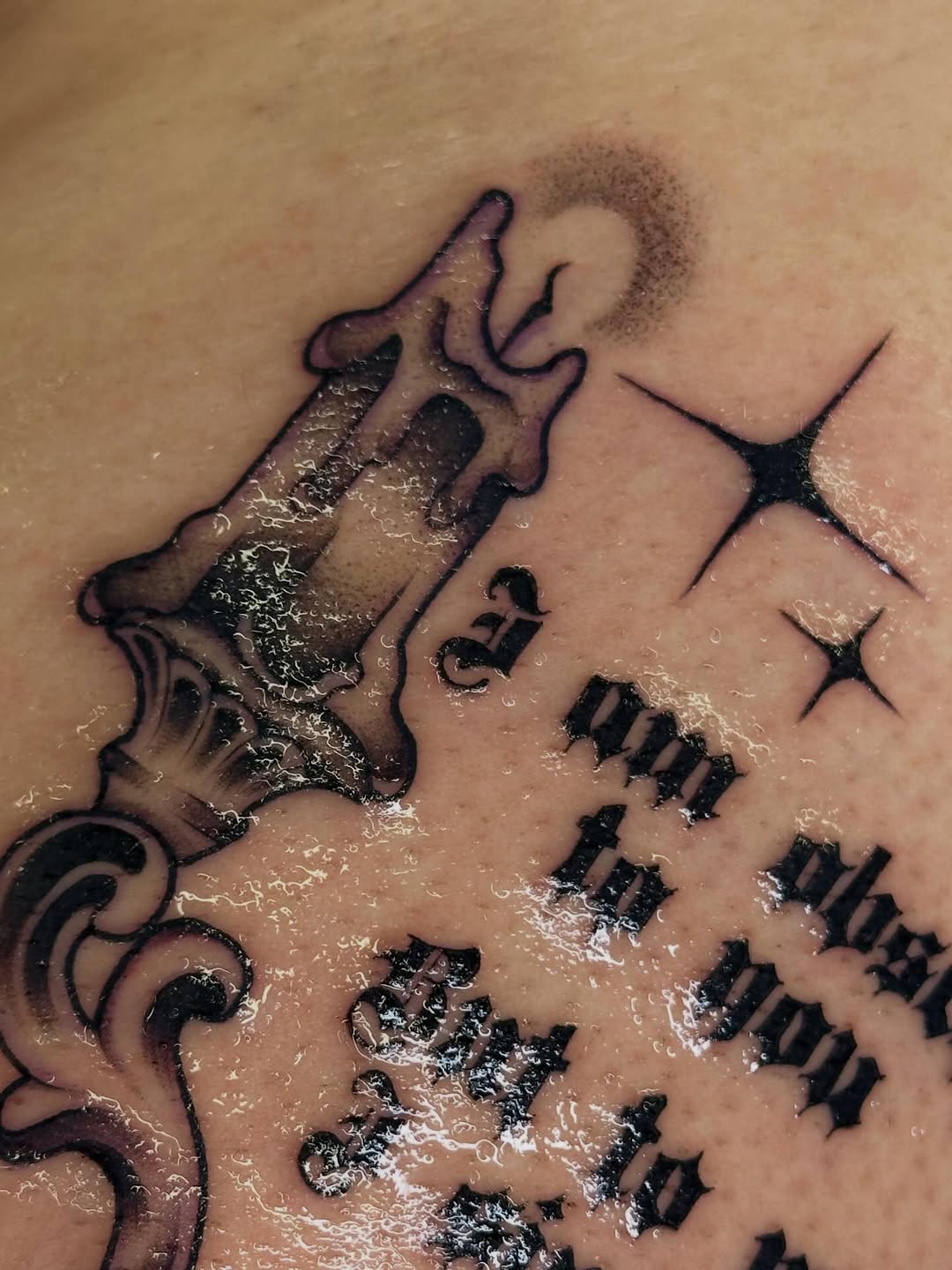 Tattoo by @batxbone — black_and_grey