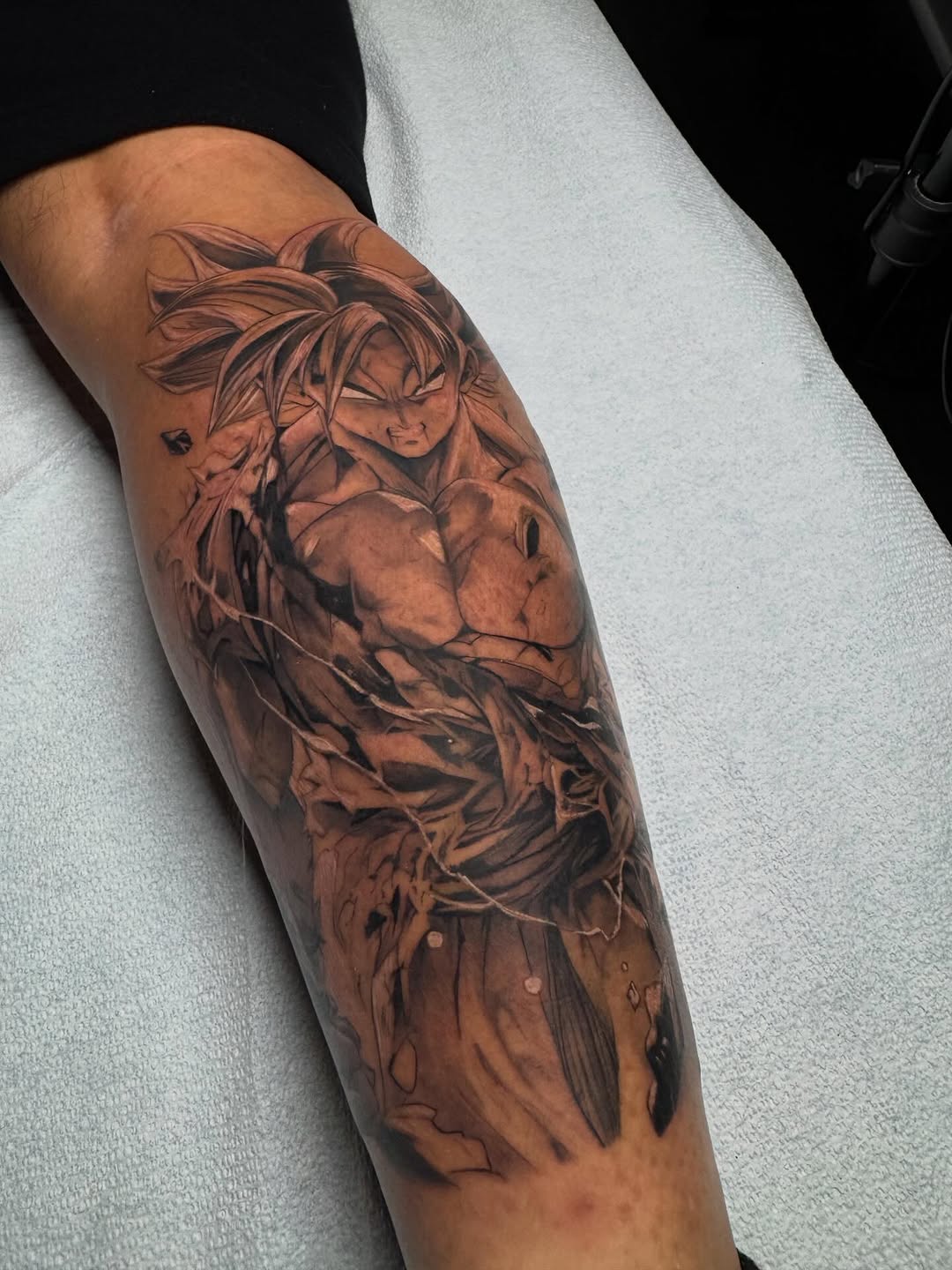 Tattoo by @memo.tattoo — anime, realism