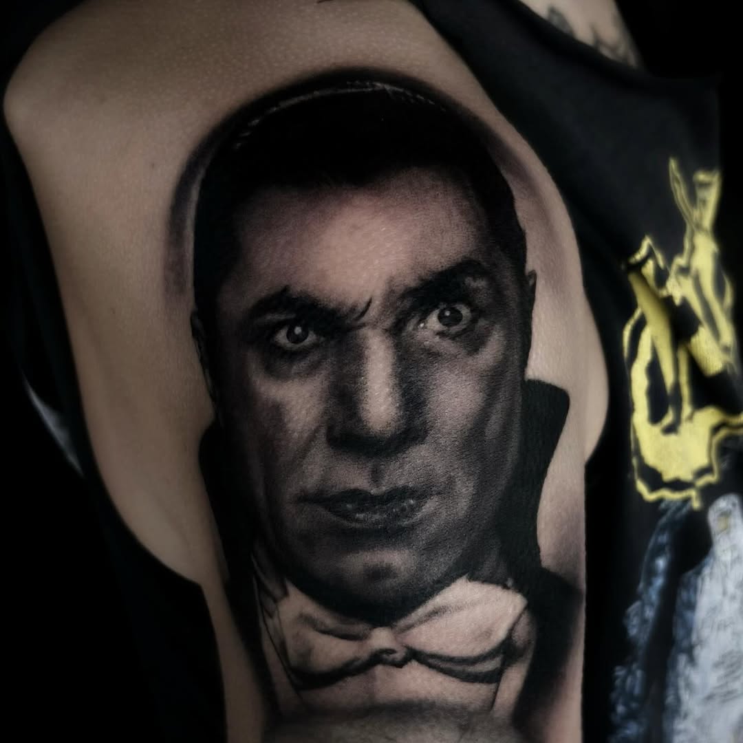 Tattoo by @irotasone β realism, black_and_grey