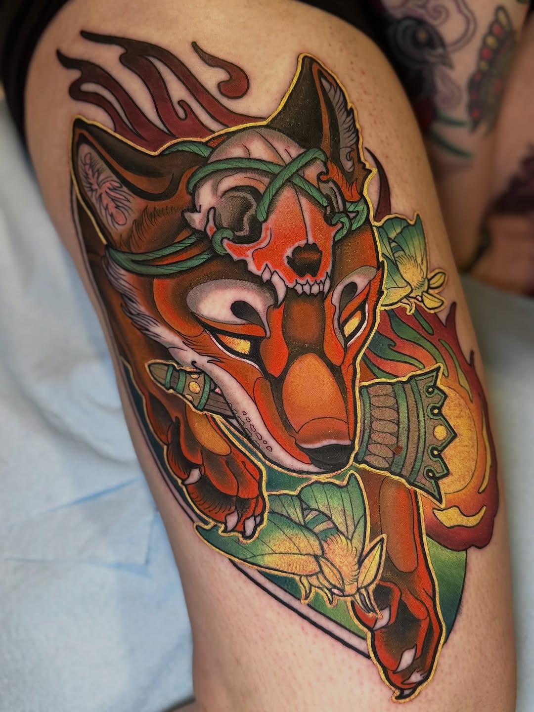Tattoo by @elliechaseart — neo_traditional, japanese_irezumi