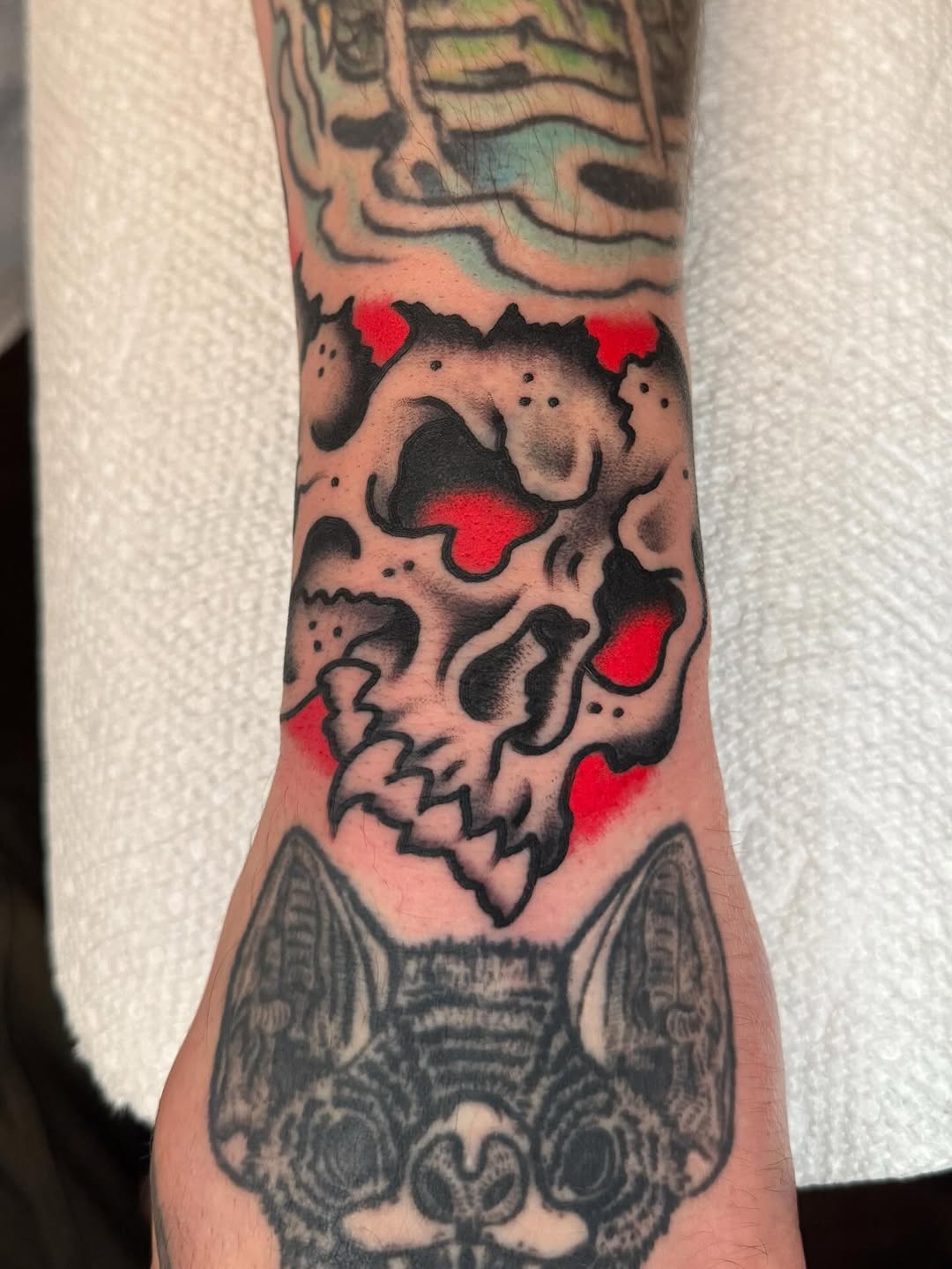 Tattoo by @james_tattooer — american_traditional, blackwork