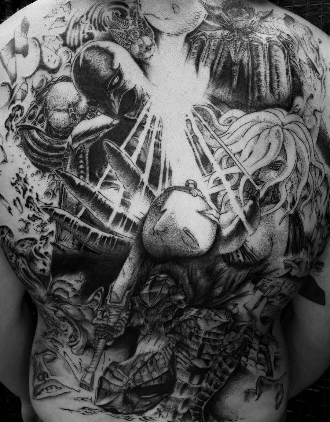 Tattoo by @neildoestattoos — black_and_grey, realism