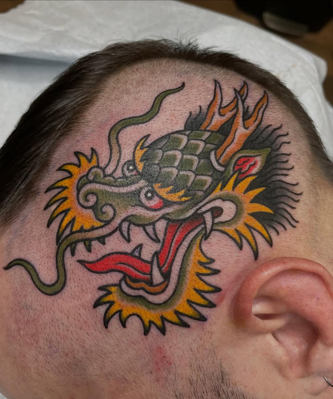 Tattoo by @krystendae โ japanese_irezumi, american_traditional