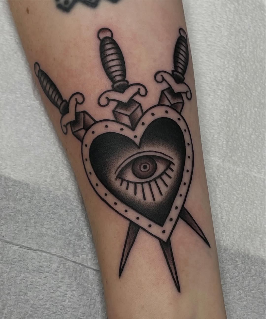 Tattoo by @krystendae โ american_traditional, black_and_grey