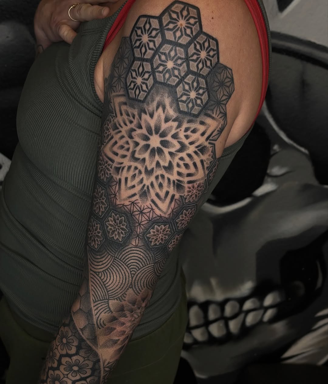 Tattoo by @brixtatts β geometric, dotwork