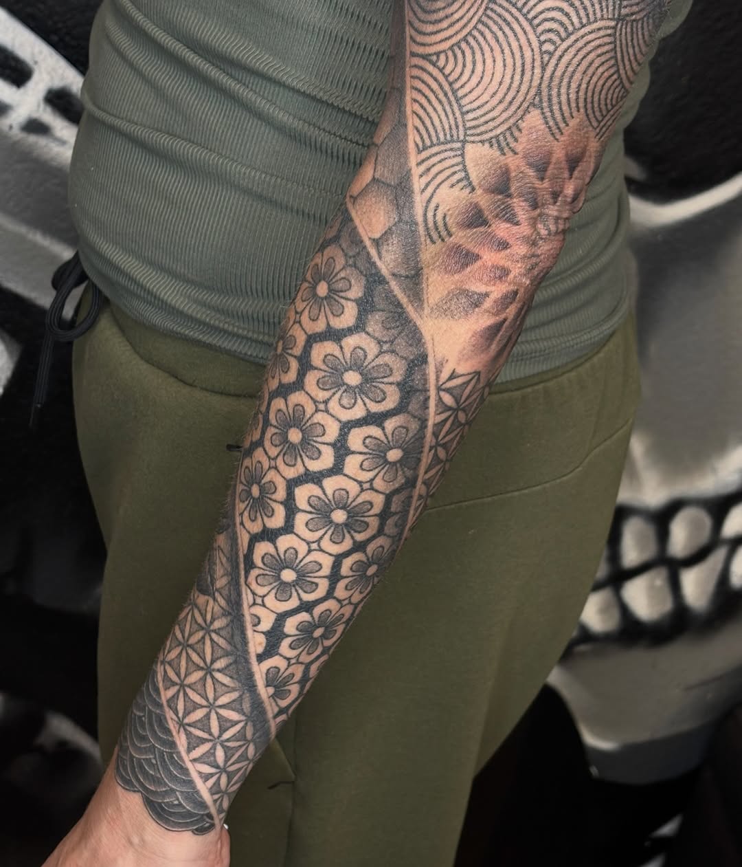Tattoo by @brixtatts β geometric, dotwork