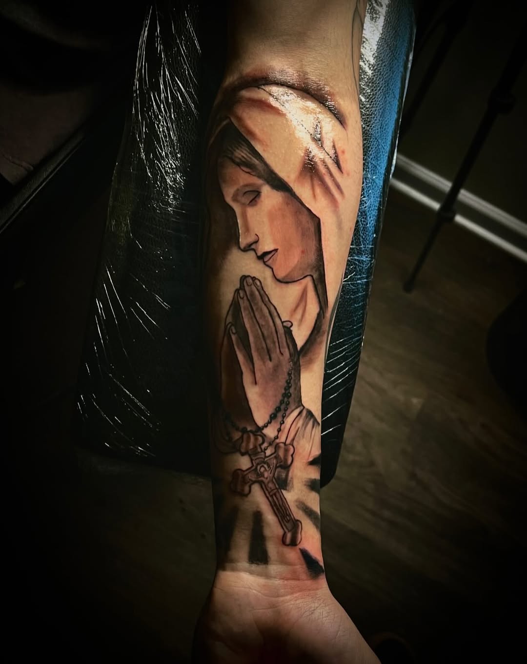 Tattoo by @tattsbyleek โ realism, black_and_grey