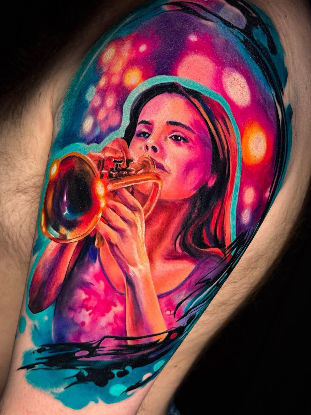 Tattoo by @painterlyfiend โ realism, watercolor