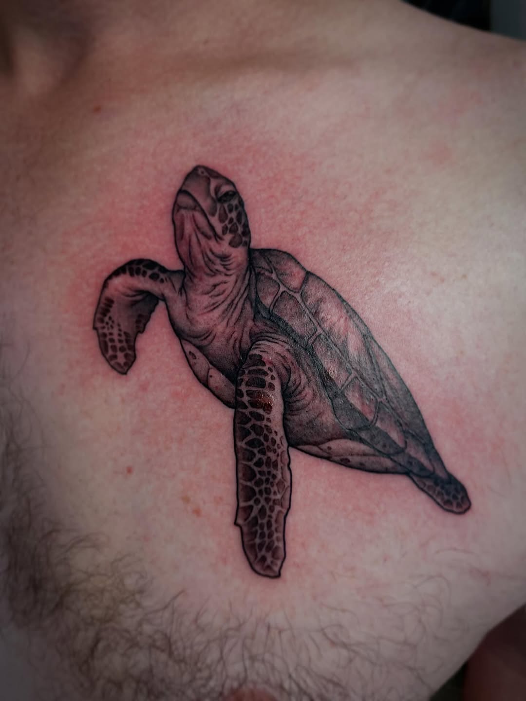 Tattoo by @wizardspits — realism, black_and_grey