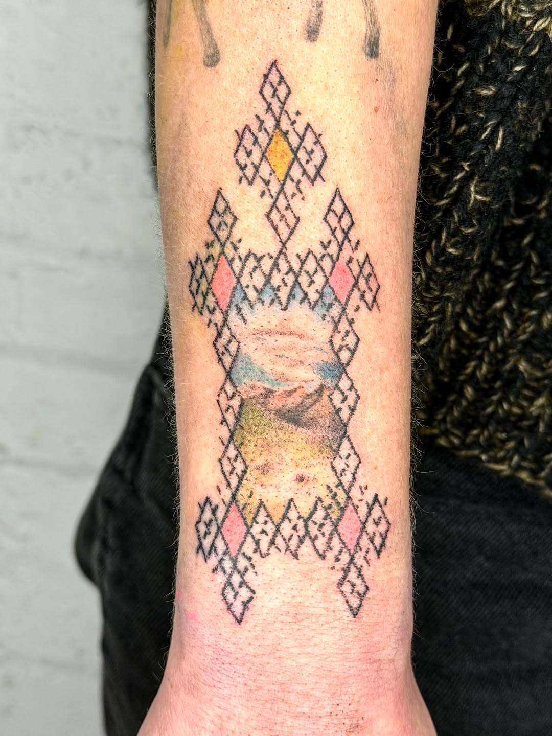 Tattoo by @makeout_sesh — geometric, black_and_grey