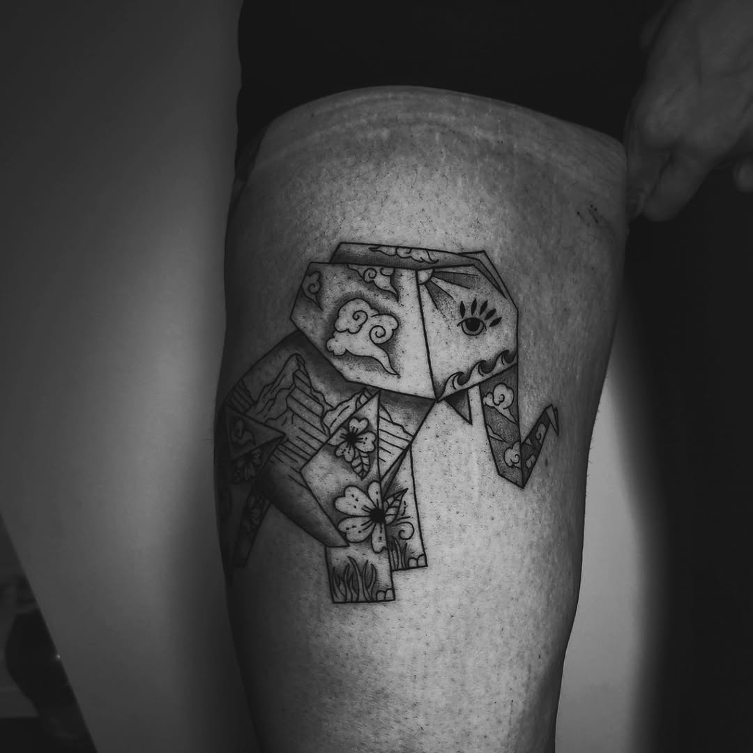 Tattoo by @lifeisajjtattoo_ — illustrative, black_and_grey