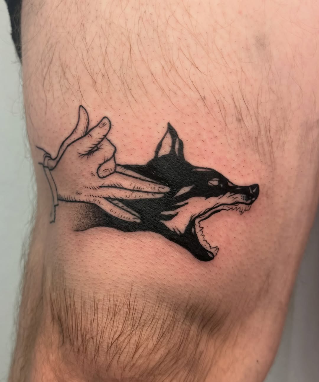 Tattoo by @flynncoooper — blackwork, illustrative