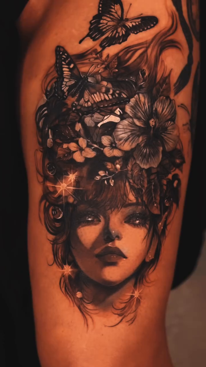 Tattoo by @tattooel_light โ realism, black_and_grey