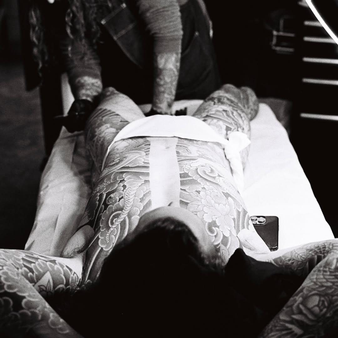 Tattoo by @saxton.schena — japanese_irezumi, black_and_grey