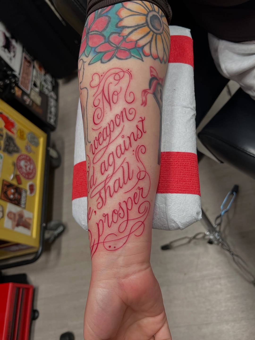 Tattoo by @stephaniepeanut123 — lettering_script