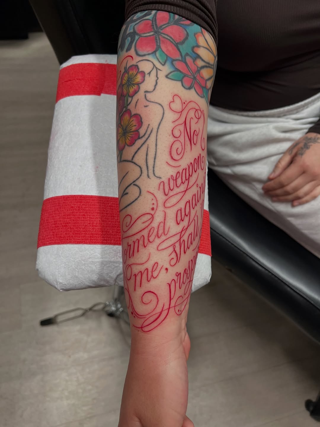 Tattoo by @stephaniepeanut123 — lettering_script