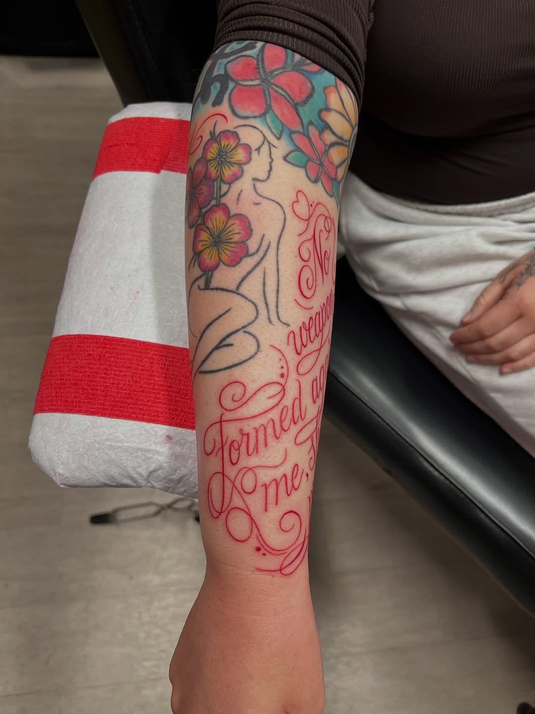 Tattoo by @stephaniepeanut123 — lettering_script