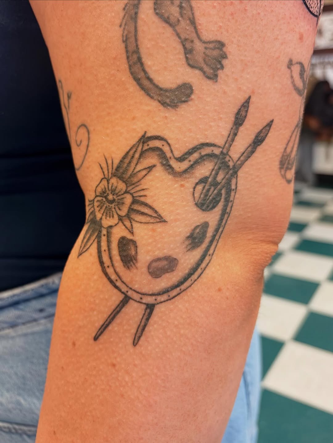 Tattoo by @hayley.tattoos — illustrative, black_and_grey
