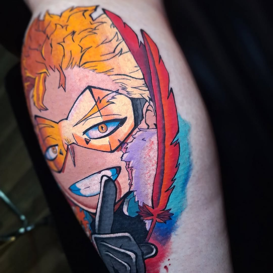 Tattoo by @mantaray.nash — illustrative, anime