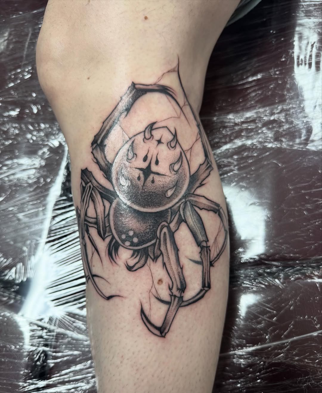 Tattoo by @mcurac.ink — black_and_grey, dark_realism