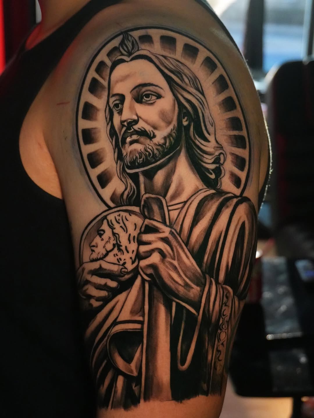 Tattoo by @bellyink_ — realism, black_and_grey