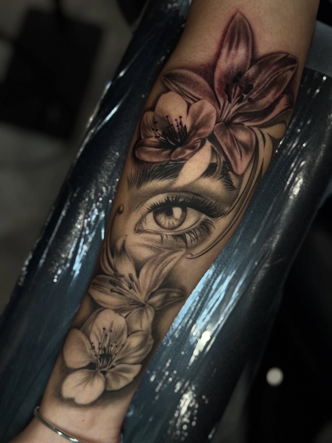 Tattoo by @cofaxtattoos — realism, black_and_grey