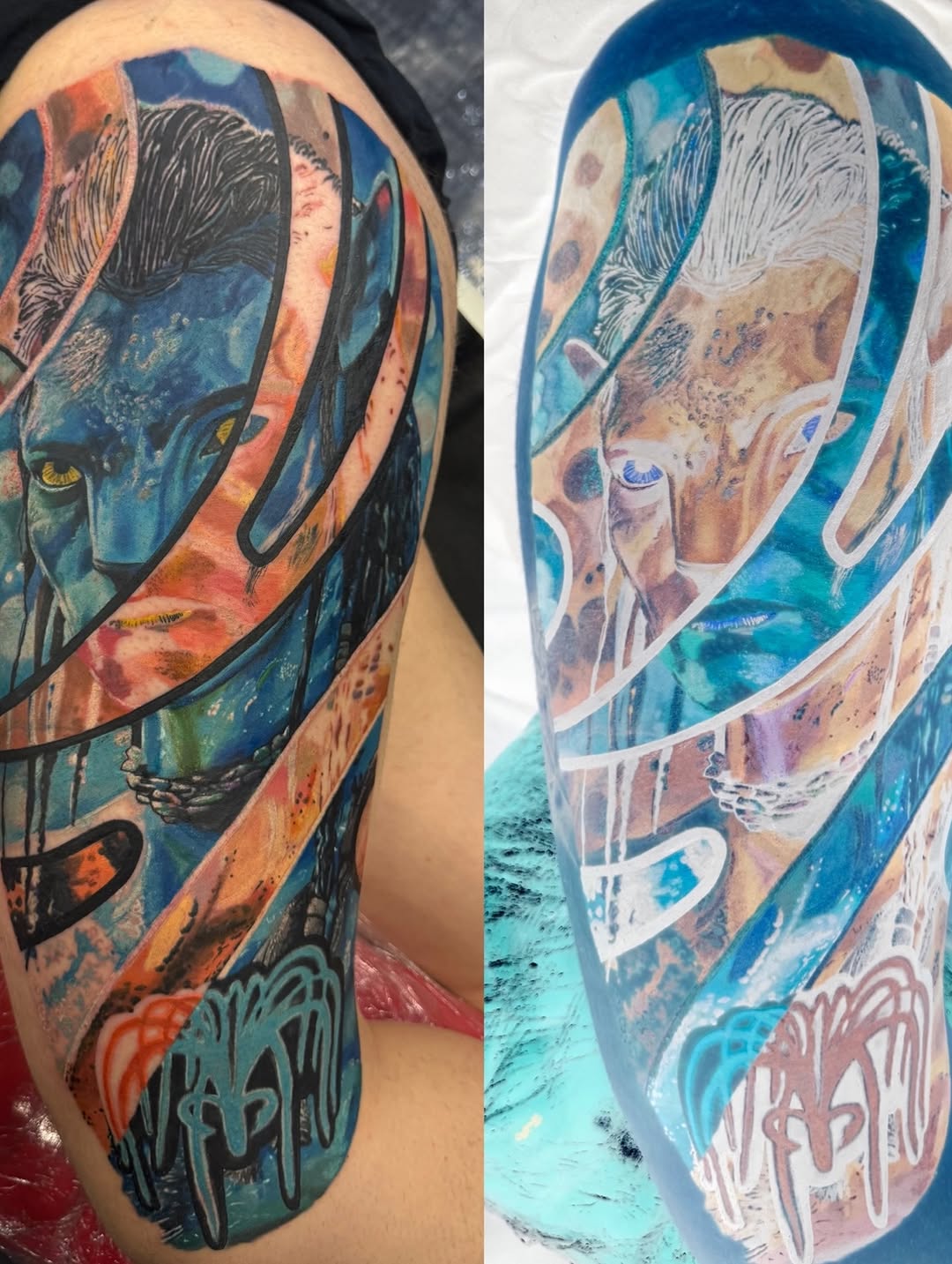 Tattoo by @tonywhodoestattoos — realism, trash_polka
