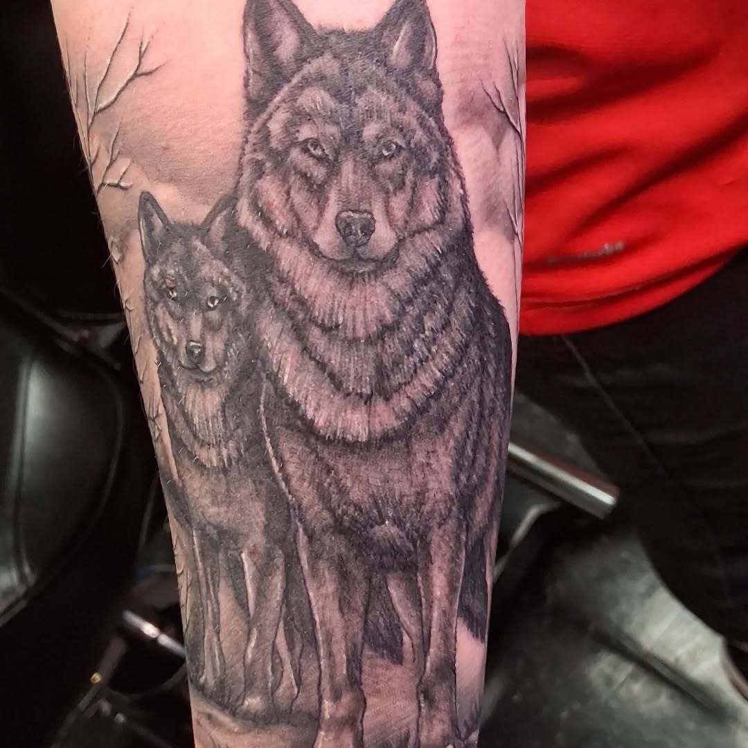 Tattoo by @tattoodaveatlivingcanvastattoo — realism, black_and_grey