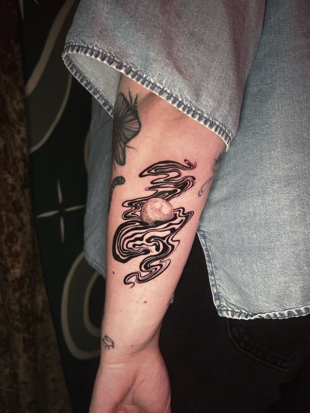 Tattoo by @witching.hourrr โ black_and_grey, dotwork