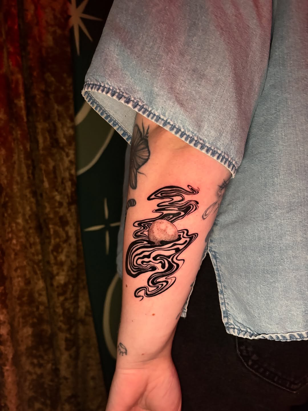 Tattoo by @witching.hourrr โ black_and_grey, dotwork