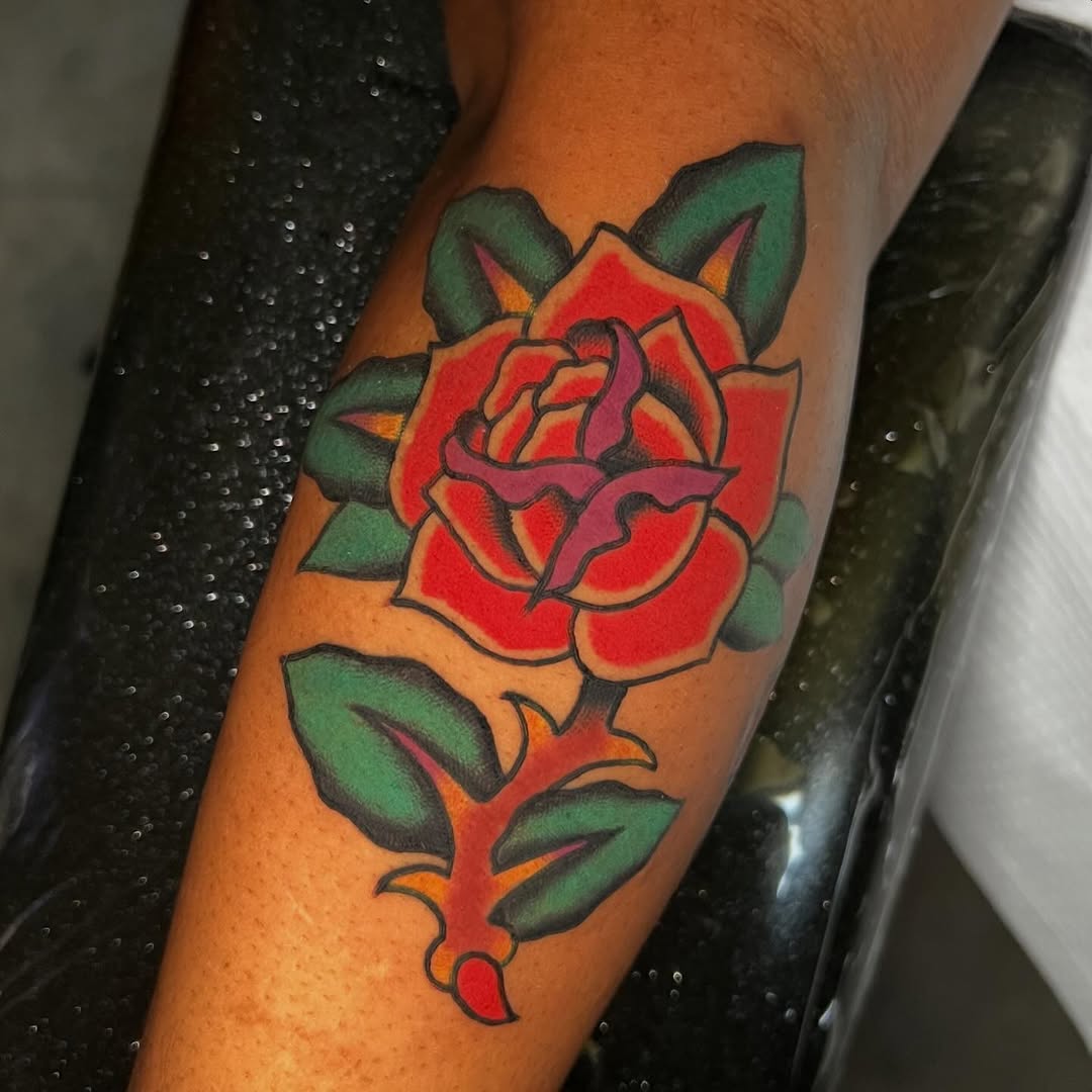 Tattoo by @robbdoodle — american_traditional, illustrative