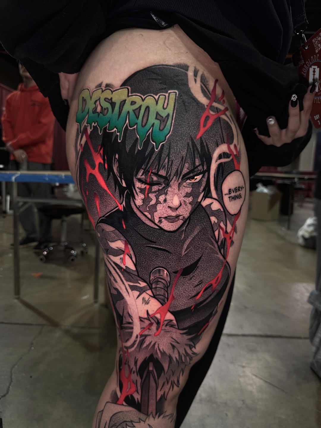 Tattoo by @rustik_uno — anime, trash_polka