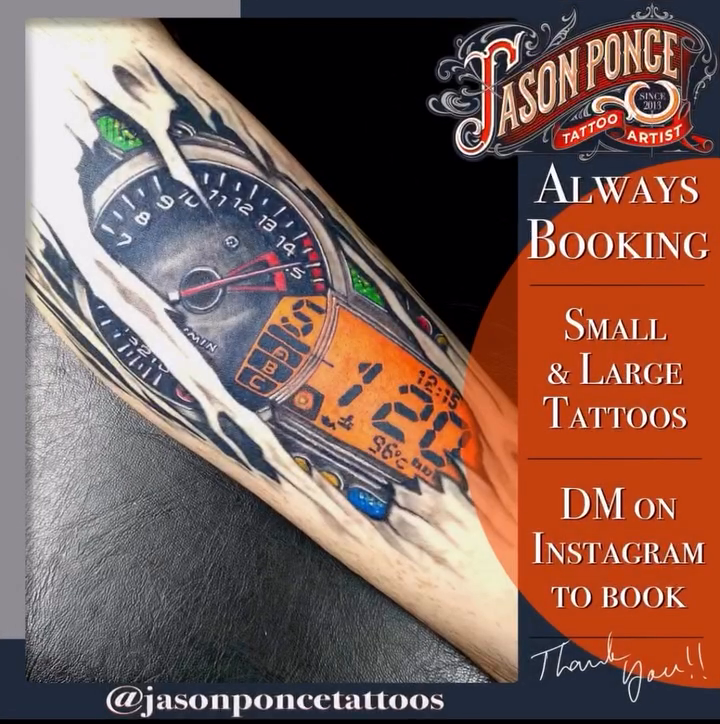 Tattoo by @jasonponcetattoos — realism, illustrative