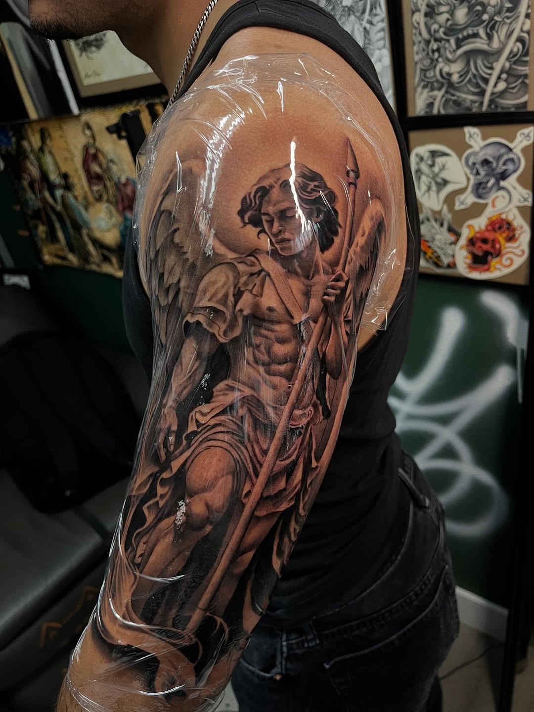 Tattoo by @_pinaink — realism, black_and_grey