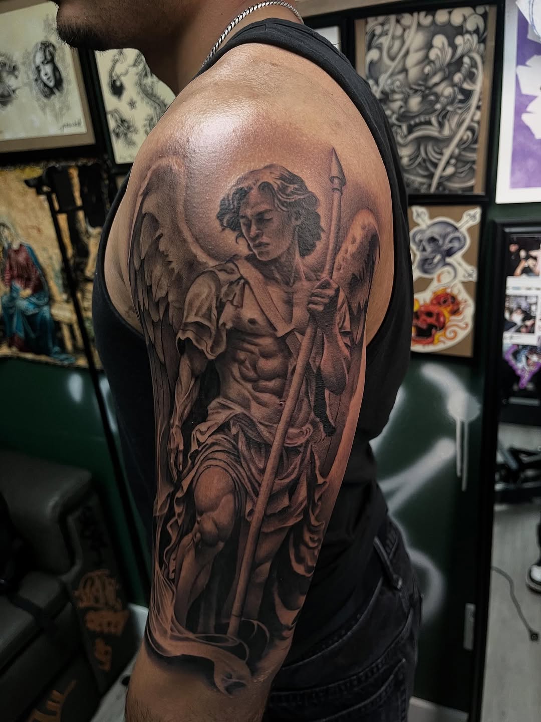 Tattoo by @_pinaink — realism, black_and_grey