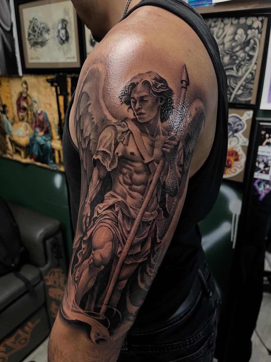 Tattoo by @_pinaink — realism, black_and_grey