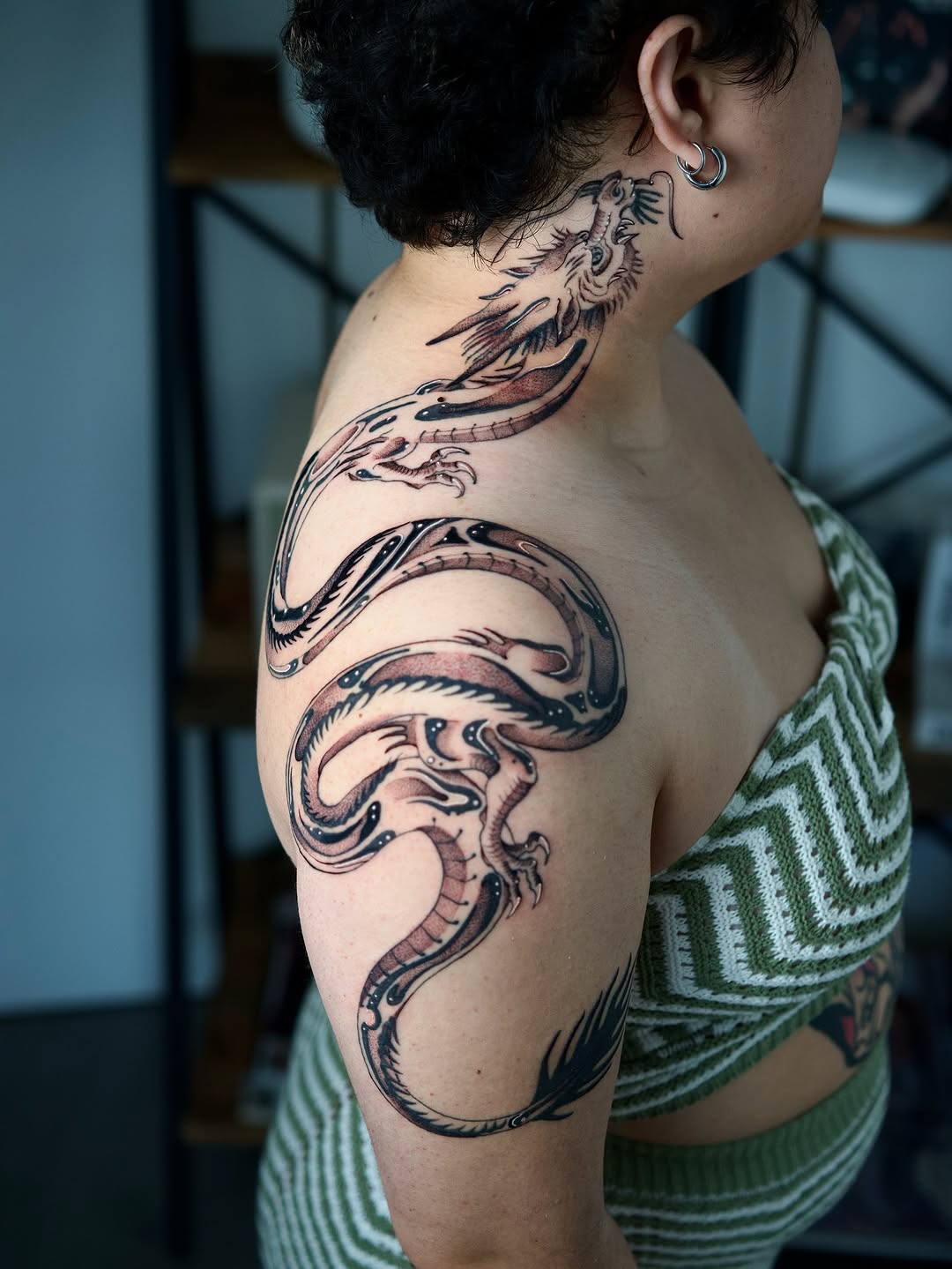 Tattoo by @glebisfine — illustrative, japanese_irezumi