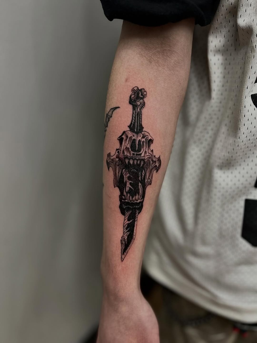 Tattoo by @azra.ink — black_and_grey, dark_realism