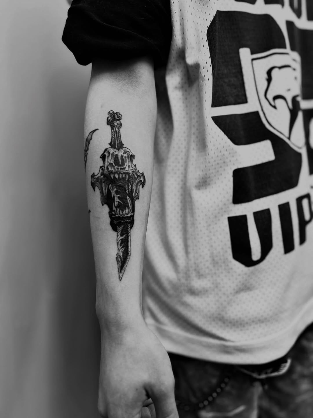 Tattoo by @azra.ink — dark_realism, blackwork