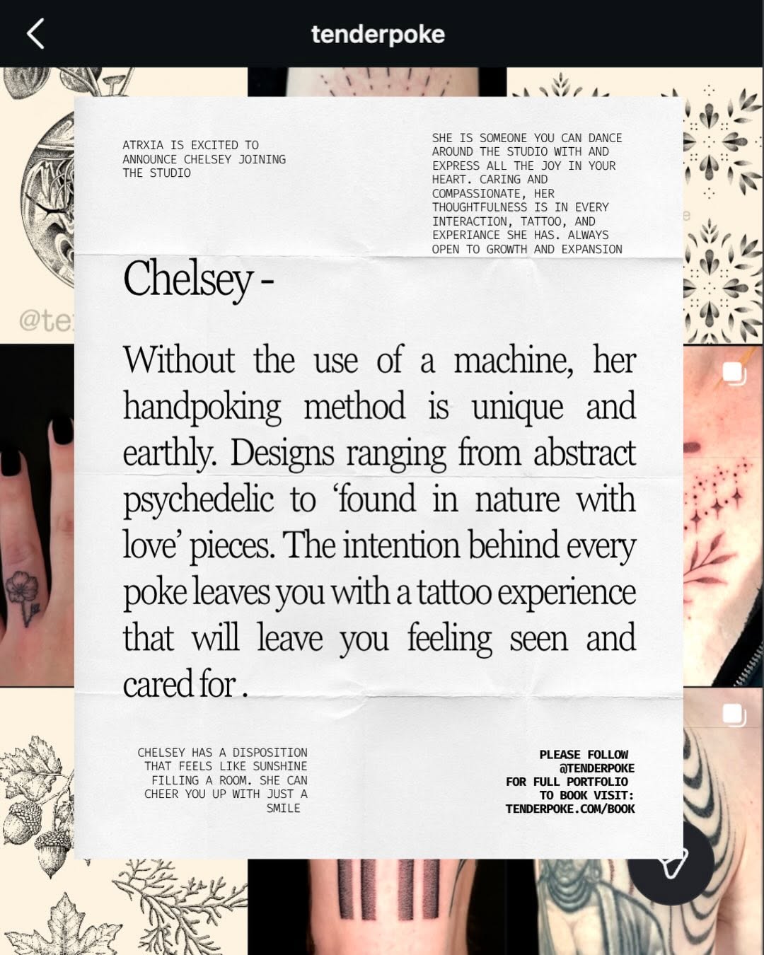 Tattoo by @tenderpoke — fine_line