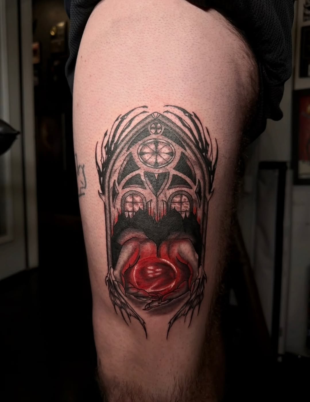 Tattoo by @immortal_tattoos96 β dark_realism, black_and_grey