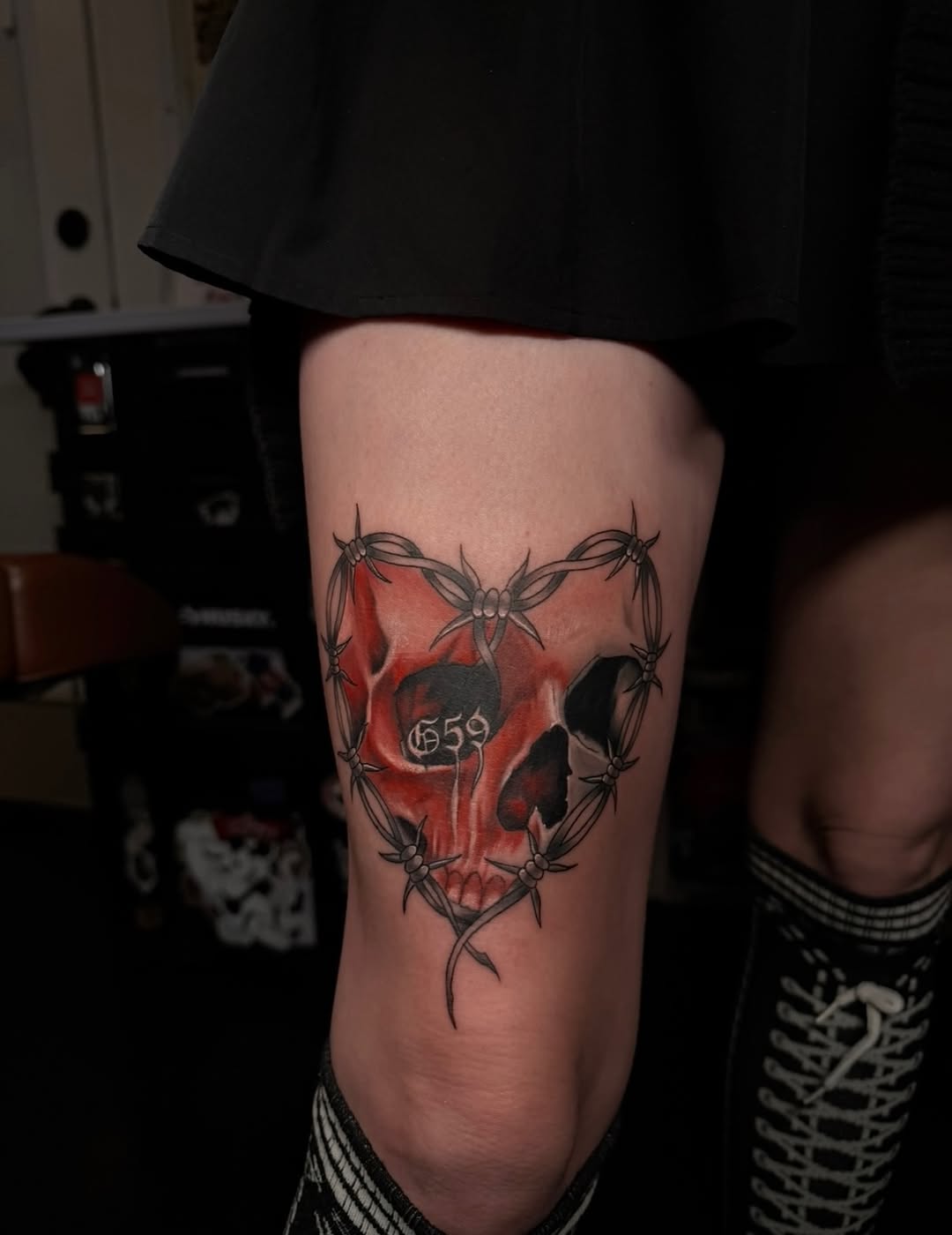 Tattoo by @immortal_tattoos96 β dark_realism, trash_polka